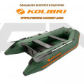 KOLIBRI - Надуваема моторна лодка с твърдо дъно KM-300 SC Standard - зелен